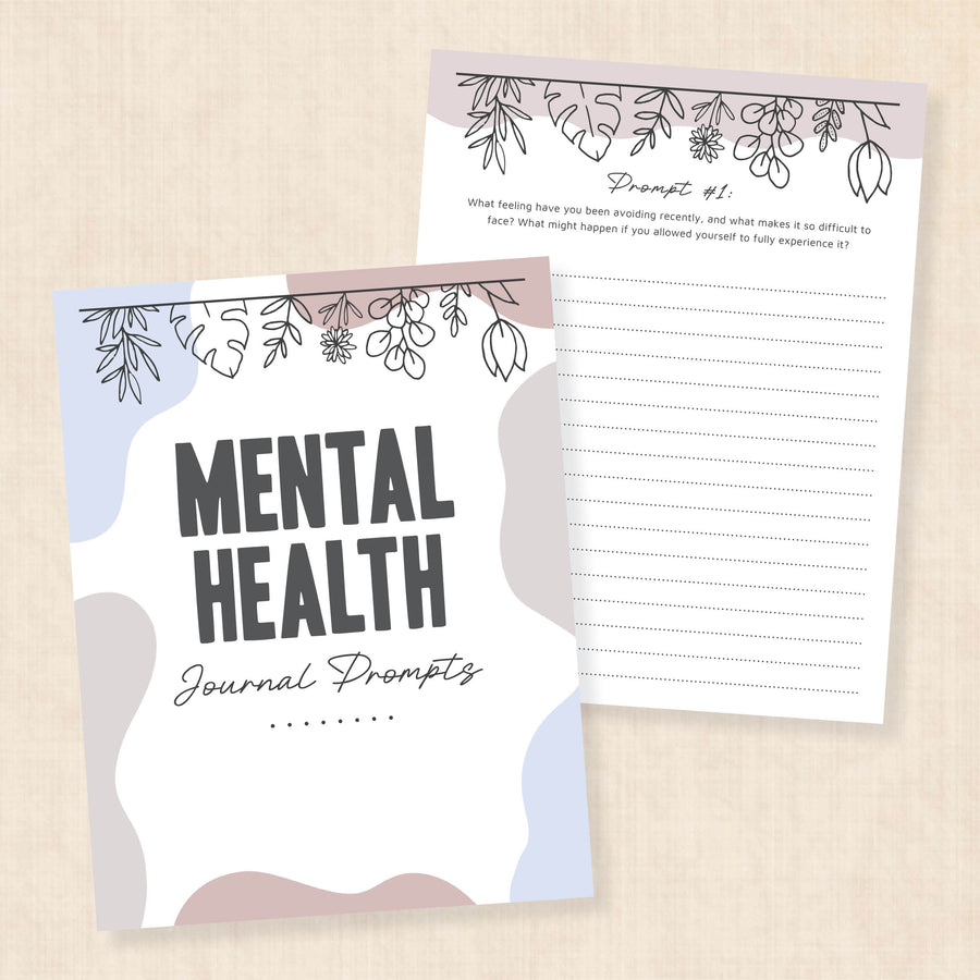 Journal Prompts for Mental Health · PDF Workbook