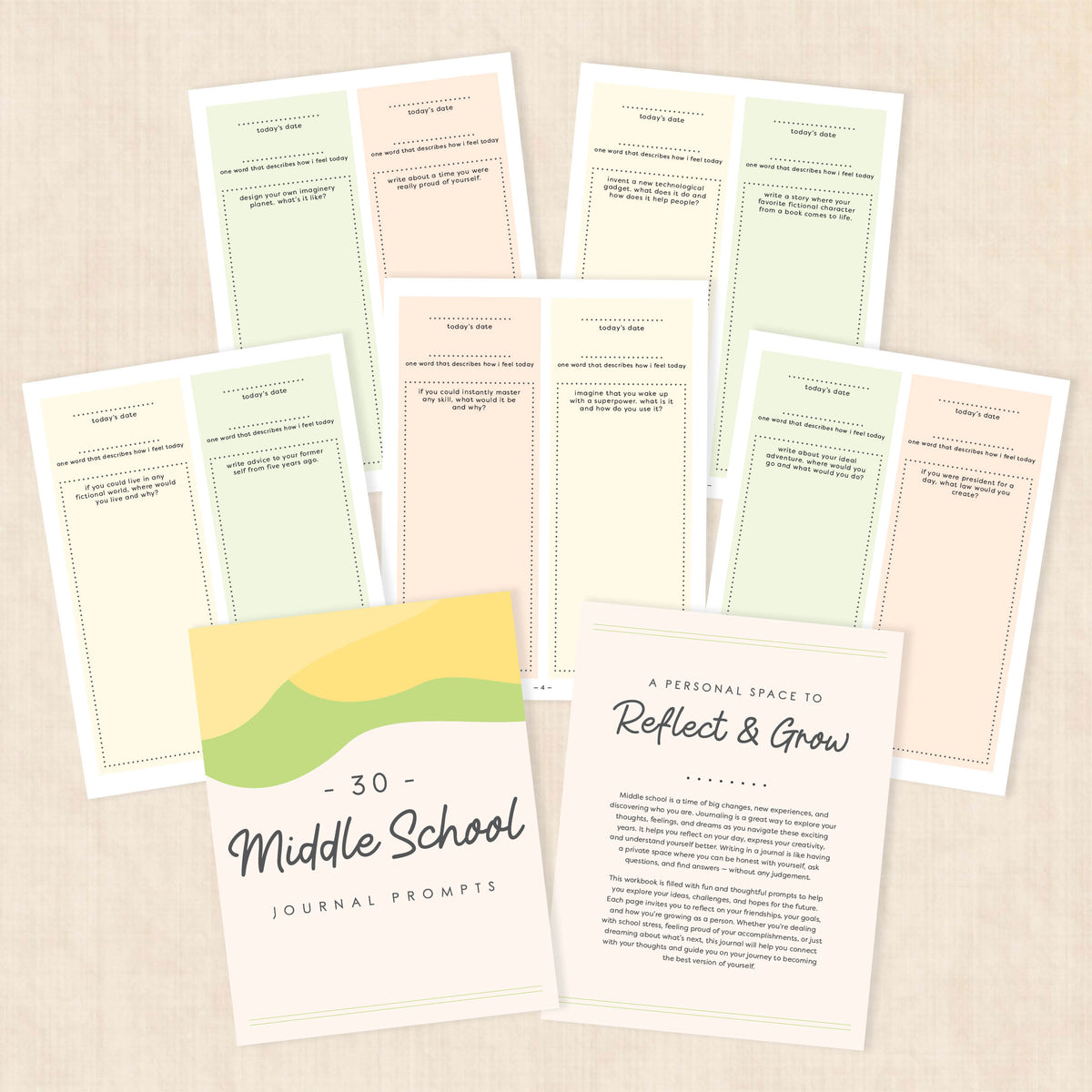 Journal Prompts for Middle School