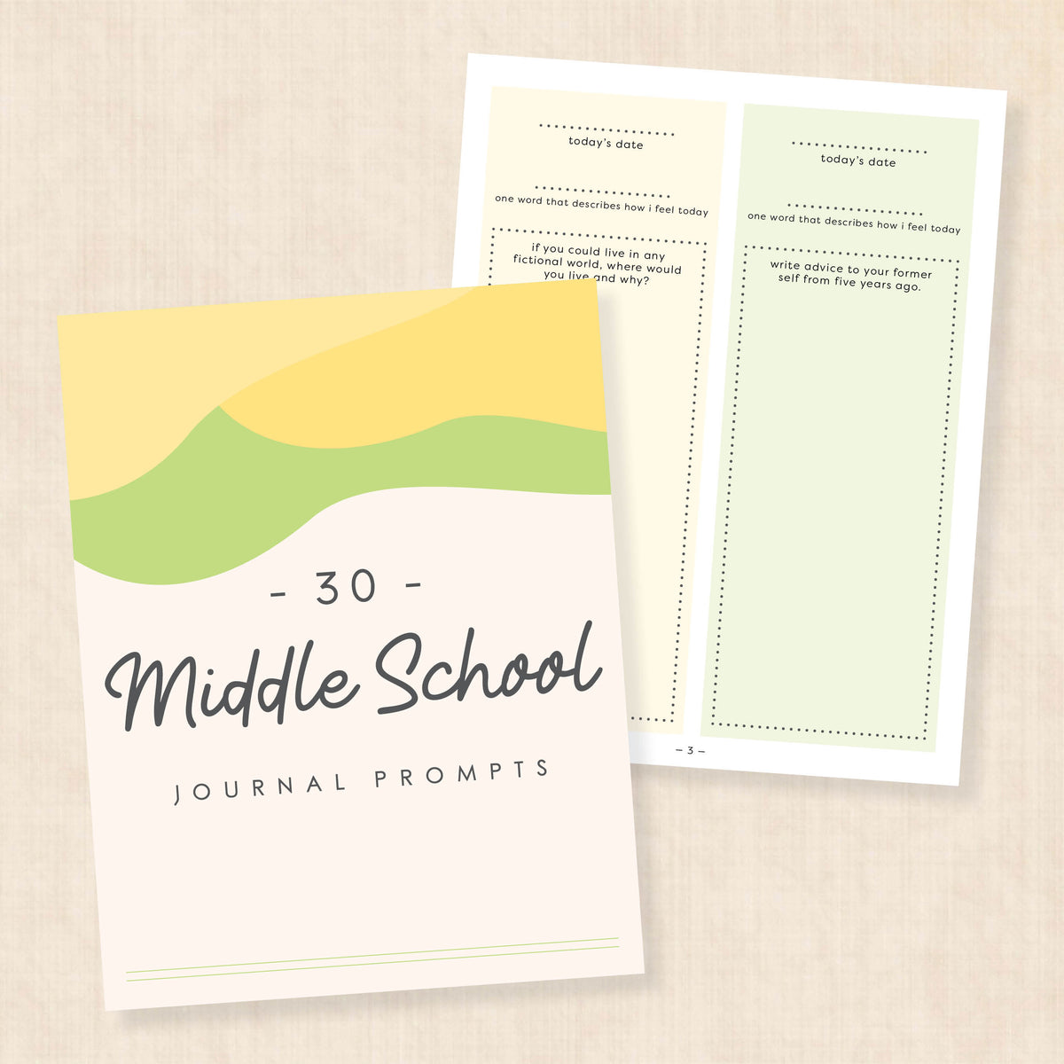 Journal Prompts for Middle School