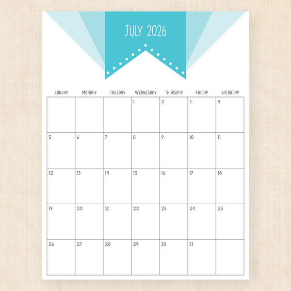 july 2026 calendar superhero soul
