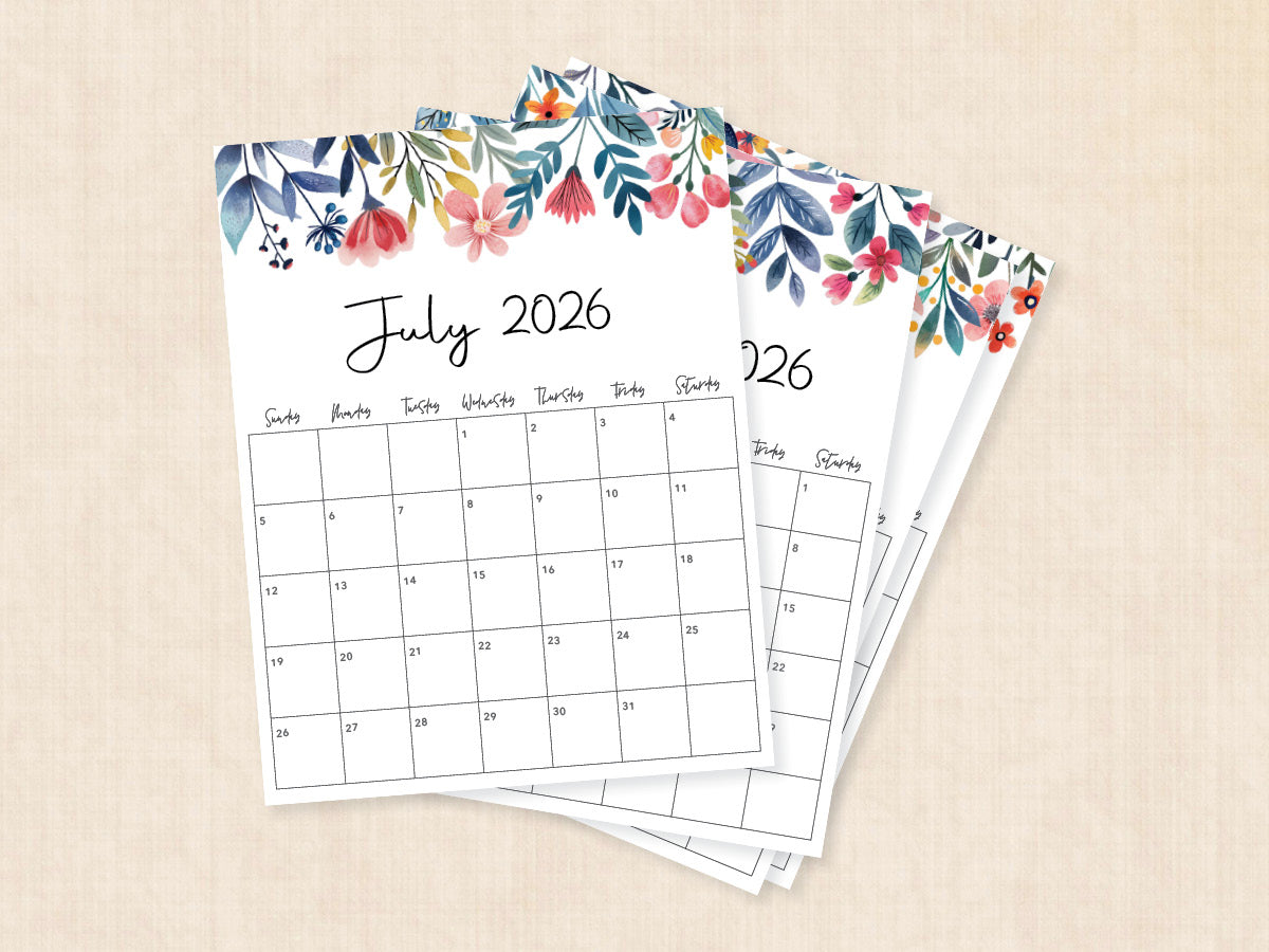 july 2026 calendar printable
