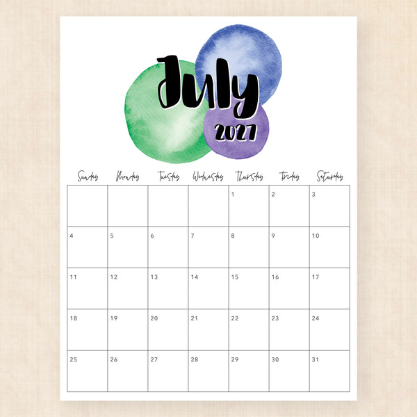 july 2027 calendar neon nectar