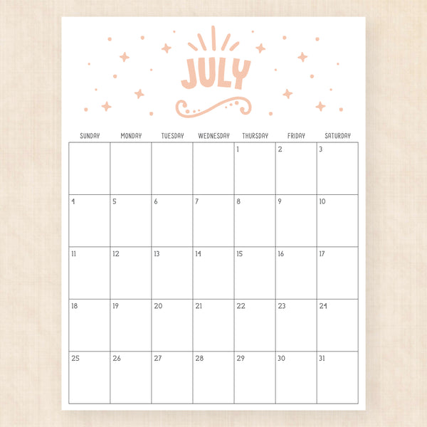 july 2027 calendar heavenly haze