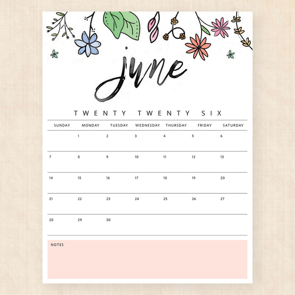 june 2026 calendar playful prairie
