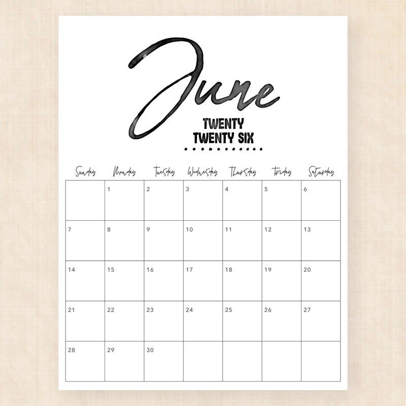 june 2026 calendar zebra zest