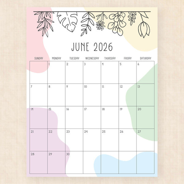 june 2026 calendar radiant rhapsody