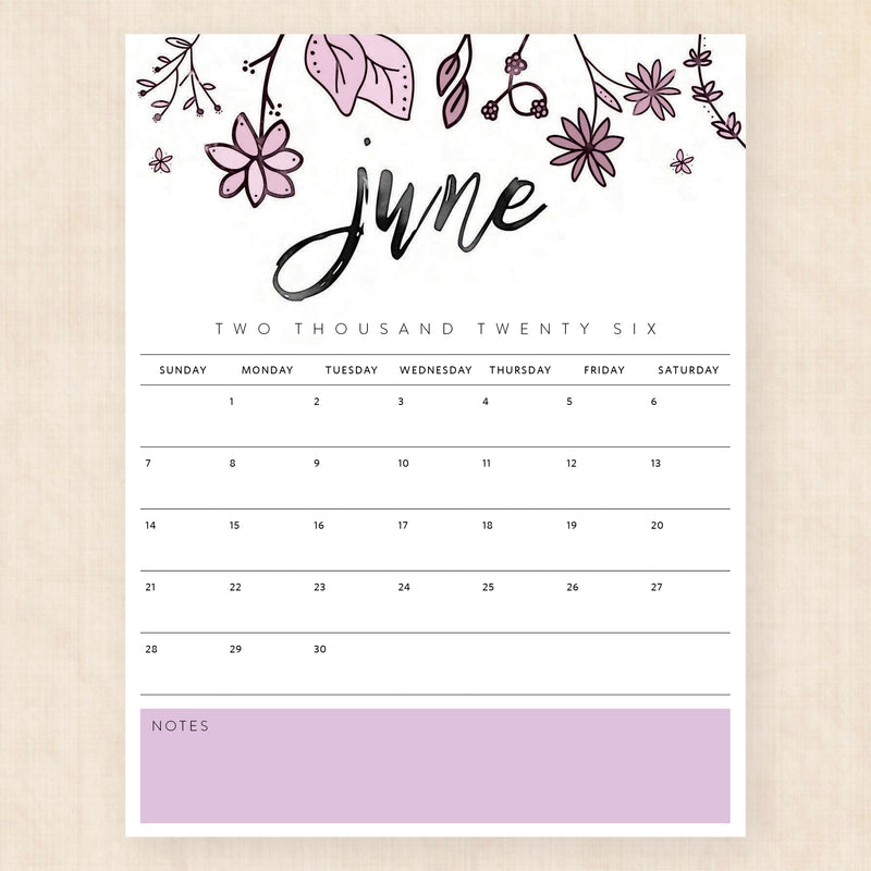 june 2026 calendar pixie prairie