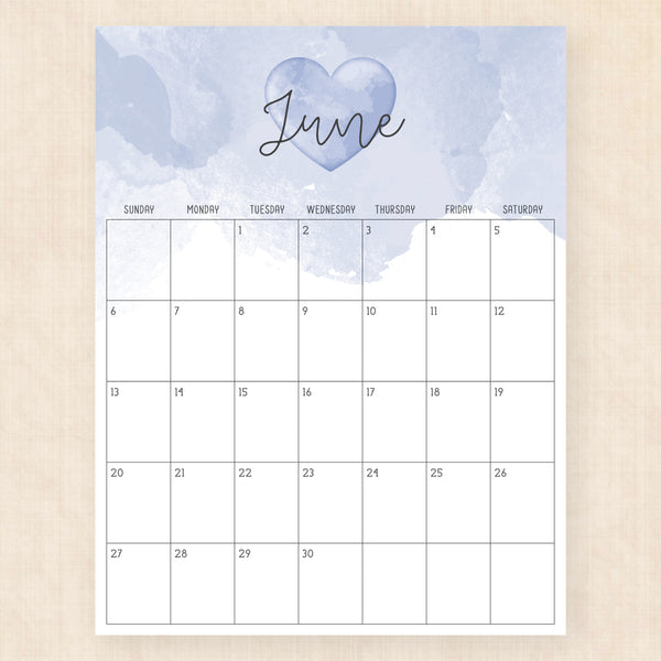 june 2027 calendar colorful crush