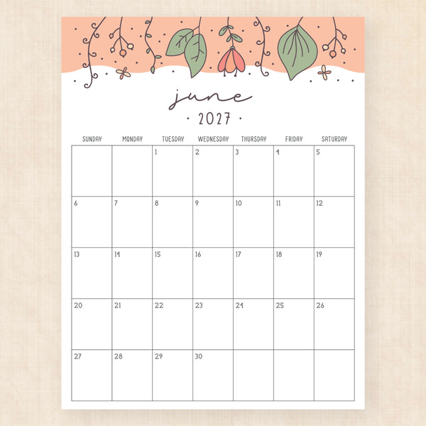 june 2027 calendar garden gala