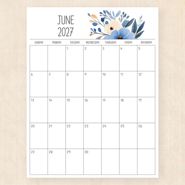 june 2027 calendar royal reverie