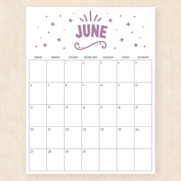 june 2027 calendar heavenly haze