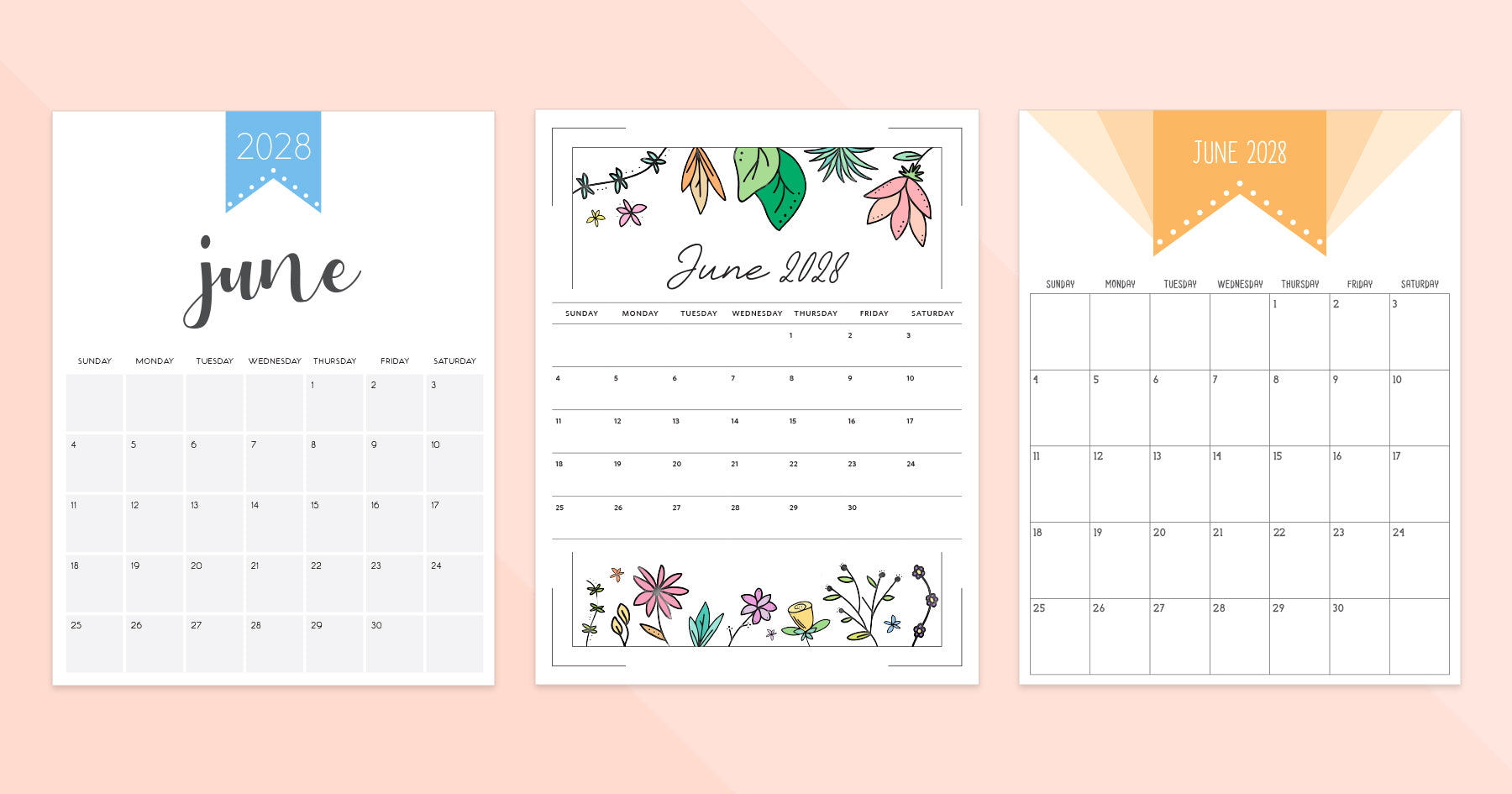 june 2028 calendar