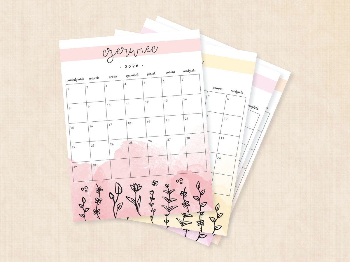 kalendarz 2026 czerwiec do wydrukowania