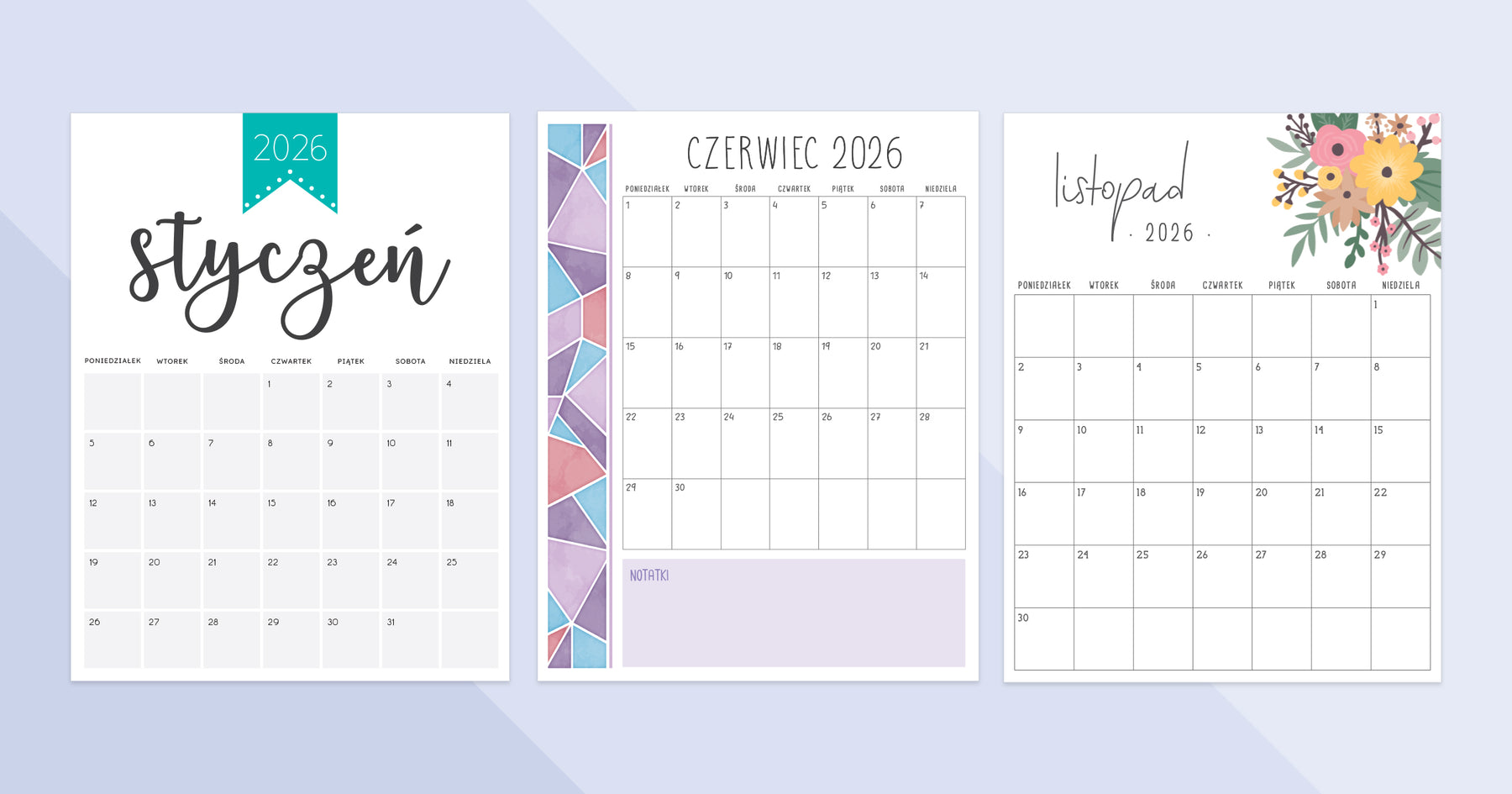 kalendarz pdf 2026
