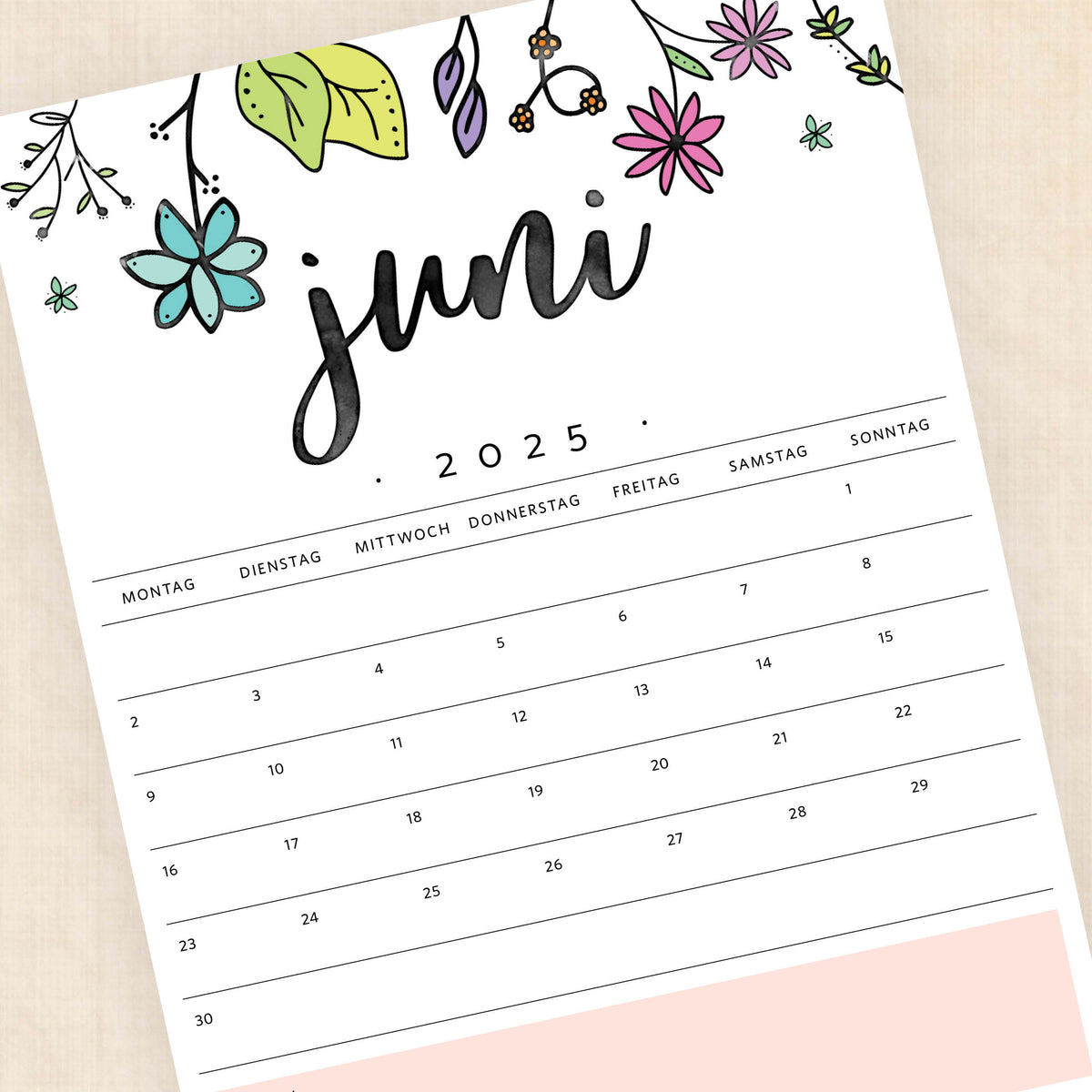 kalender 2025 zum ausdrucken