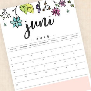 kalender 2025 zum ausdrucken