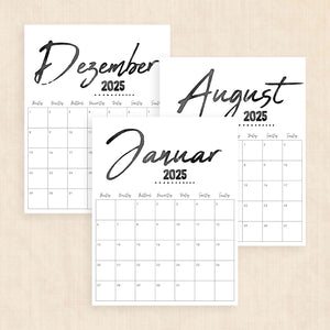 kalender 2025 zum ausdrucken