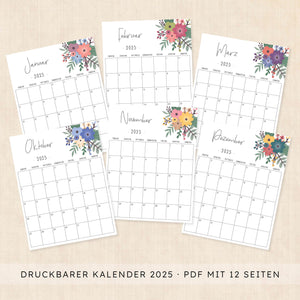kalender 2025 zum ausdrucken