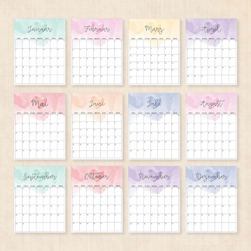 kalender 2025 zum ausdrucken