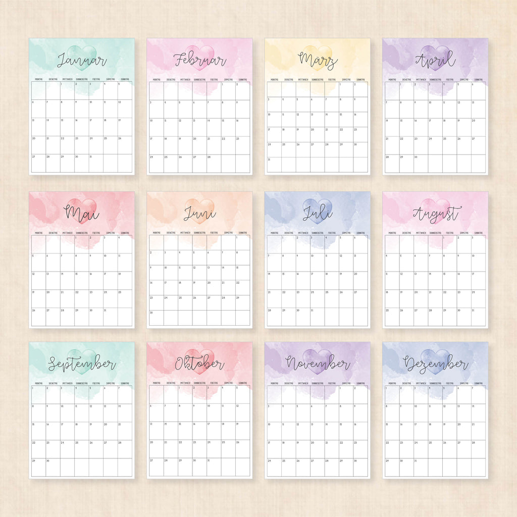 kalender 2025 zum ausdrucken