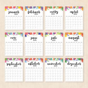 kalender 2025 zum ausdrucken