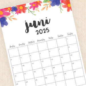 kalender 2025 zum ausdrucken