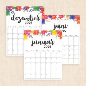 kalender 2025 zum ausdrucken