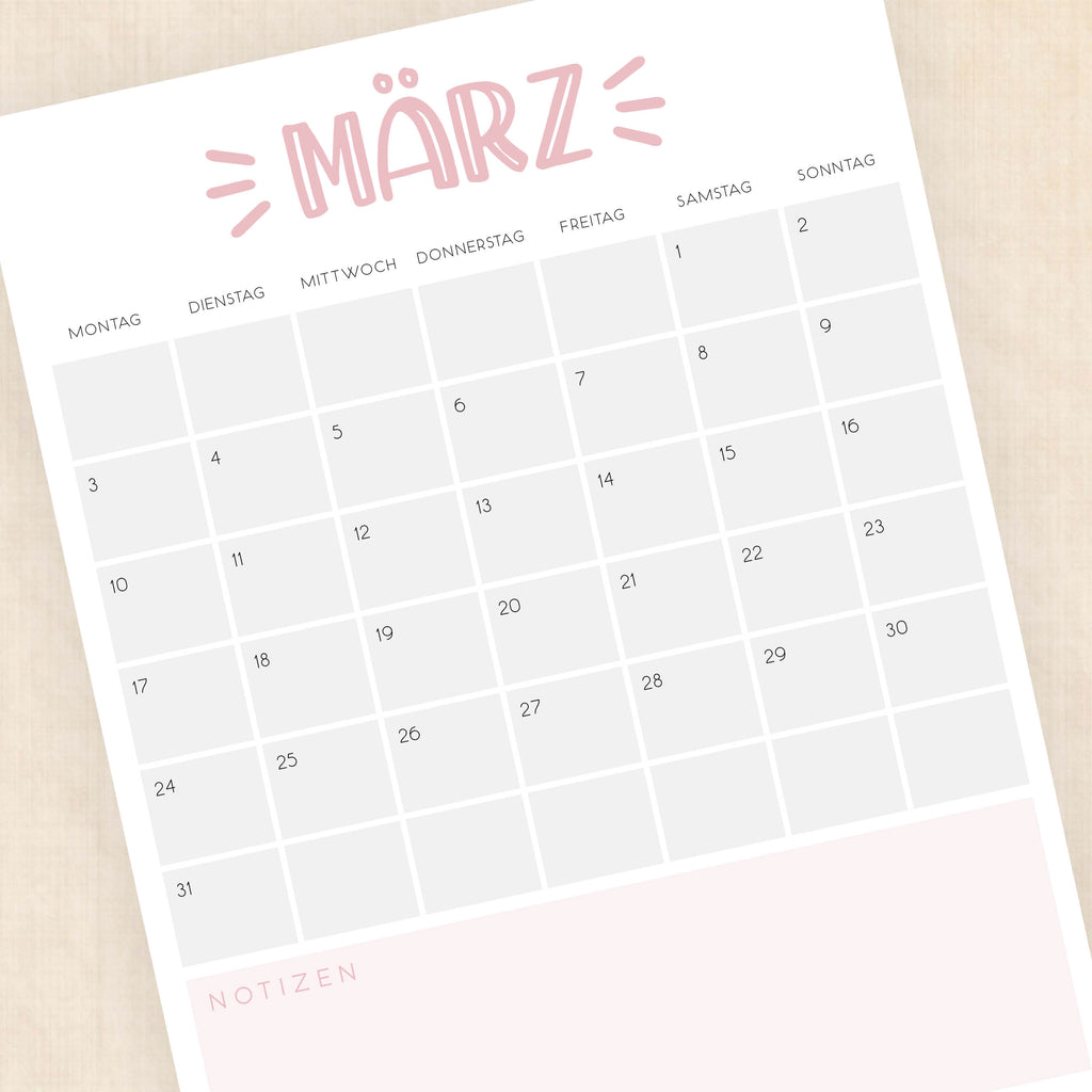 kalender 2025 zum ausdrucken