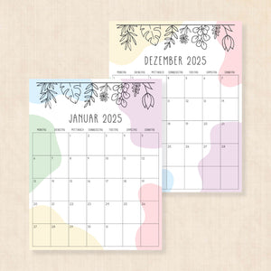 kalender 2025 zum ausdrucken