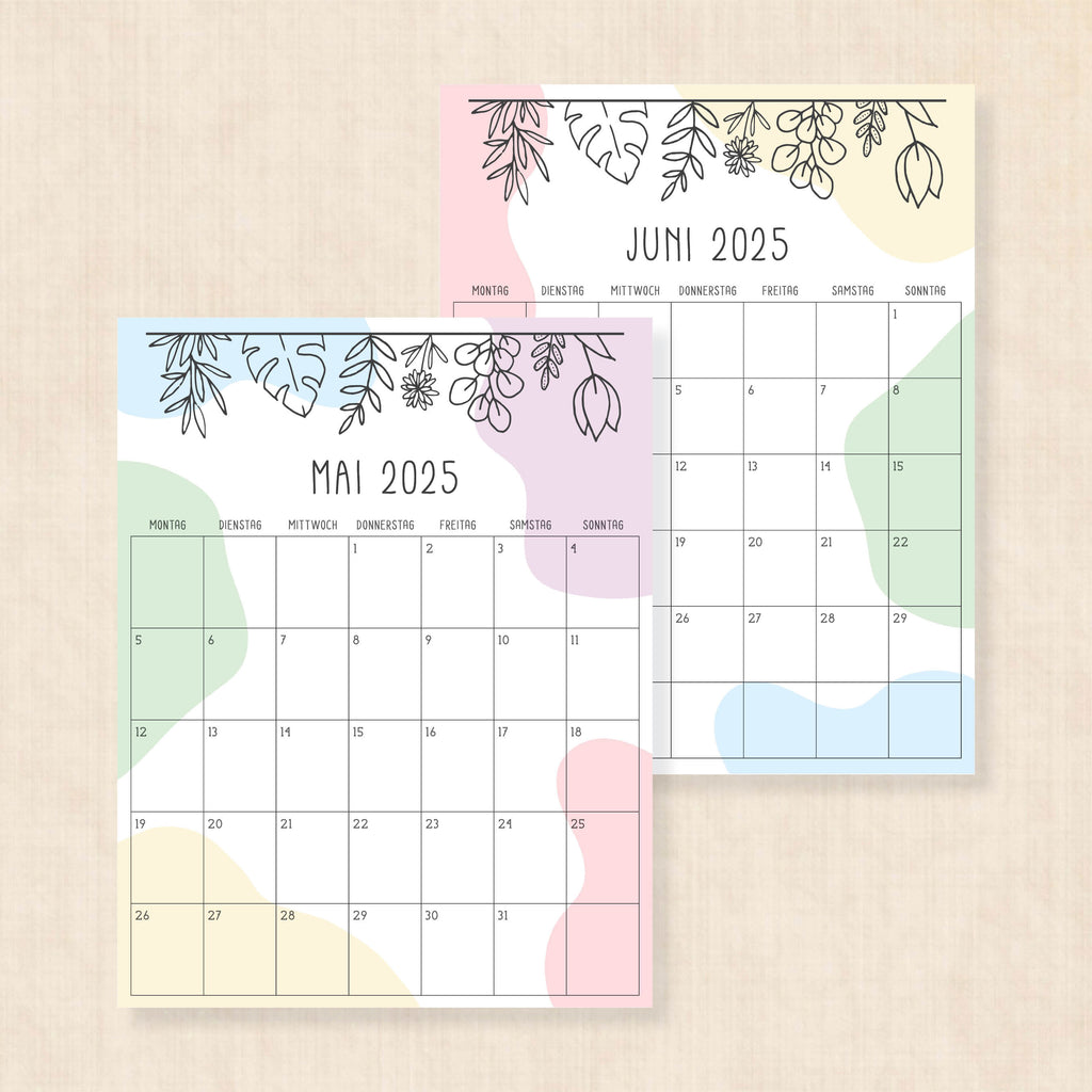 kalender 2025 zum ausdrucken