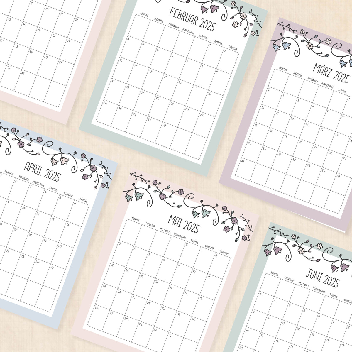 kalender 2025 zum ausdrucken