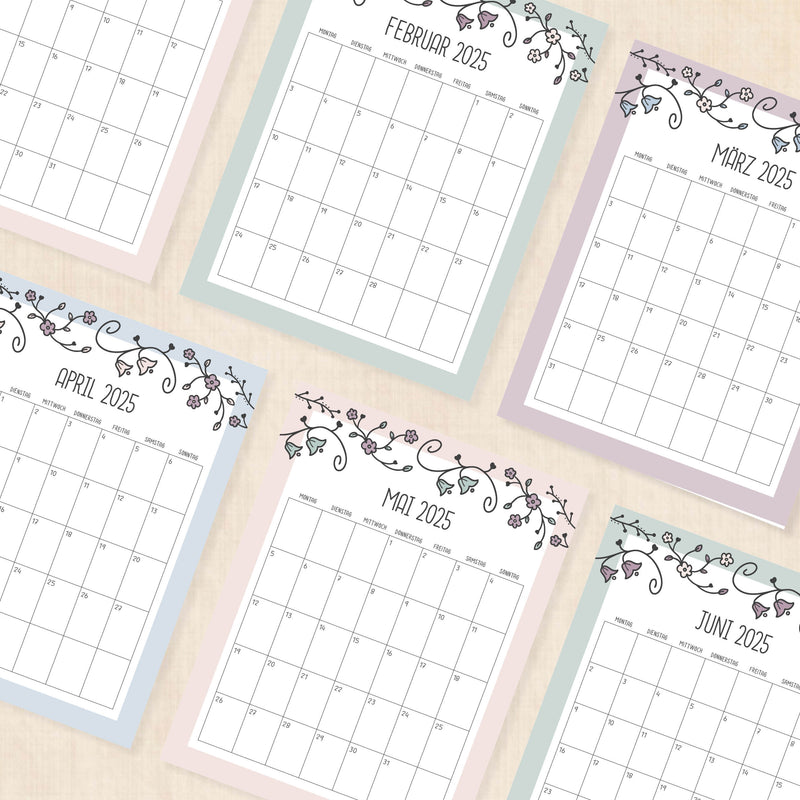 kalender 2025 zum ausdrucken