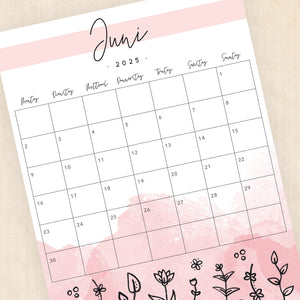 kalender 2025 zum ausdrucken