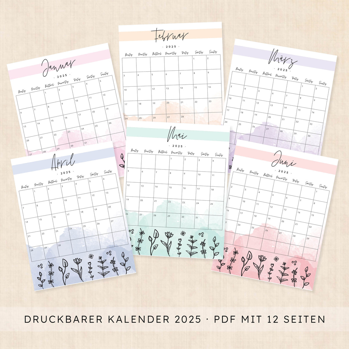 kalender 2025 zum ausdrucken
