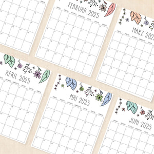 kalender 2025 zum ausdrucken
