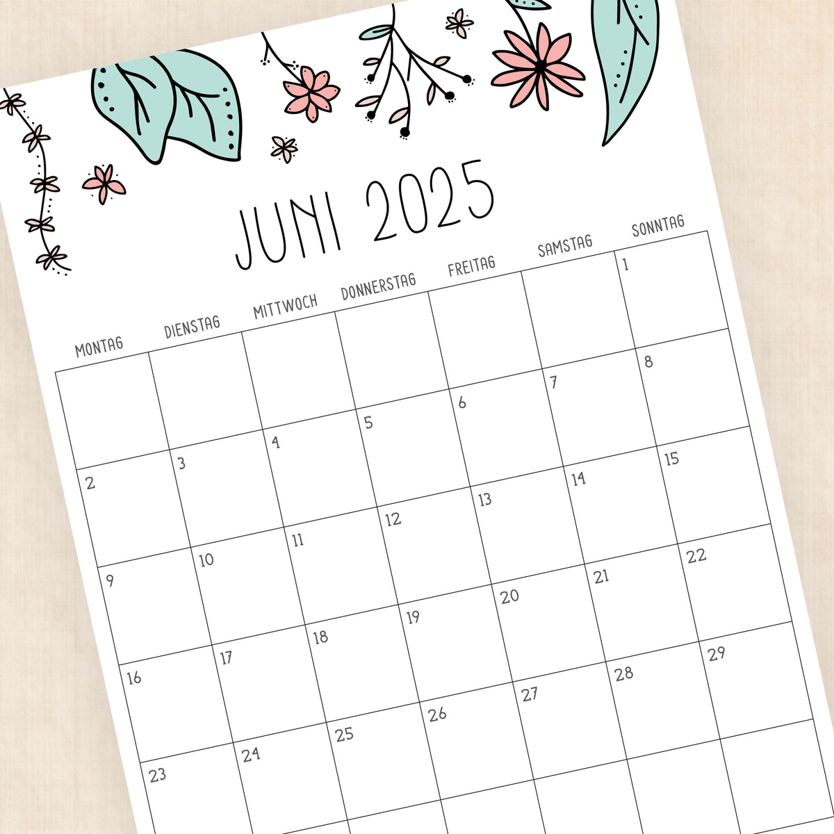 kalender 2025 zum ausdrucken