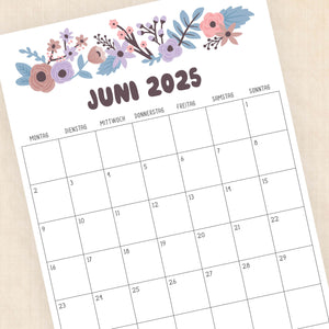 kalender 2025 zum ausdrucken