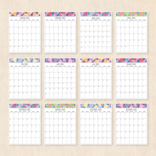 kalender 2025 zum ausdrucken