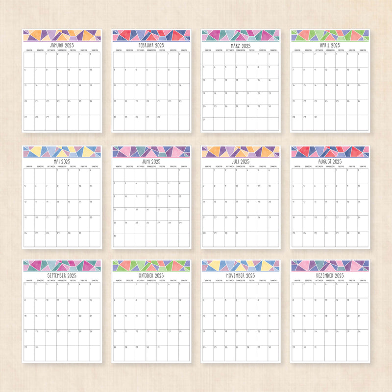 kalender 2025 zum ausdrucken