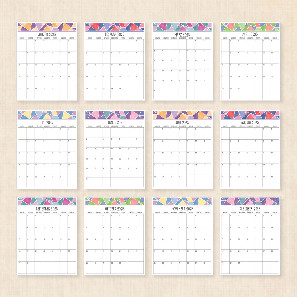 kalender 2025 zum ausdrucken