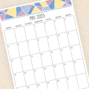 kalender 2025 zum ausdrucken