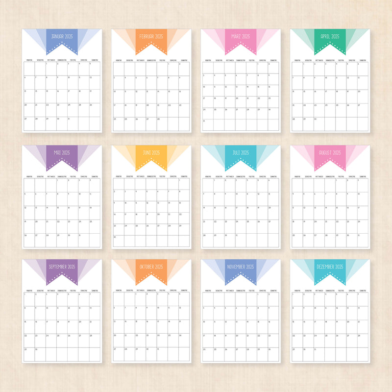 kalender 2025 zum ausdrucken