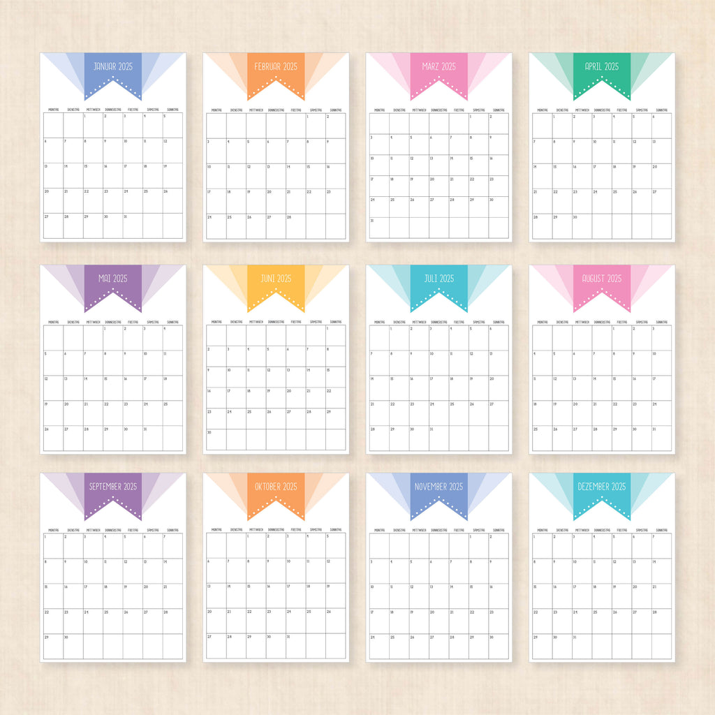 kalender 2025 zum ausdrucken