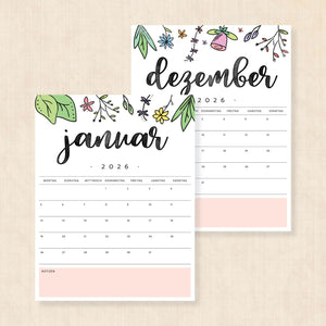 kalender 2026 zum ausdrucken