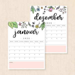 kalender 2026 zum ausdrucken