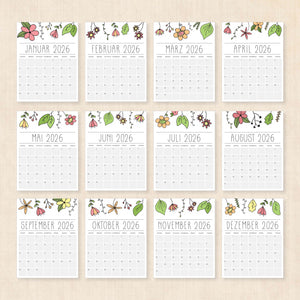 Kalender 2026 zum Ausdrucken