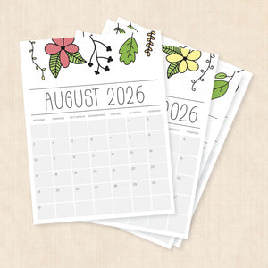Kalender 2026 zum Ausdrucken