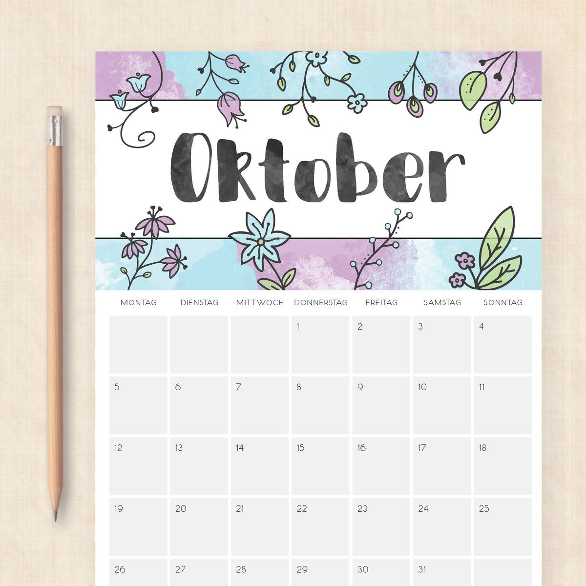 Kalender 2026 zum Ausdrucken