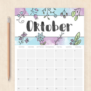 Kalender 2026 zum Ausdrucken