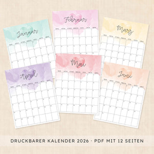 Kalender 2026 zum Ausdrucken